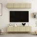 Maison Exclusive - Meuble TV, set de 4, aspect chêne Sonoma, 80 x 30 x 30 cm, bois composite