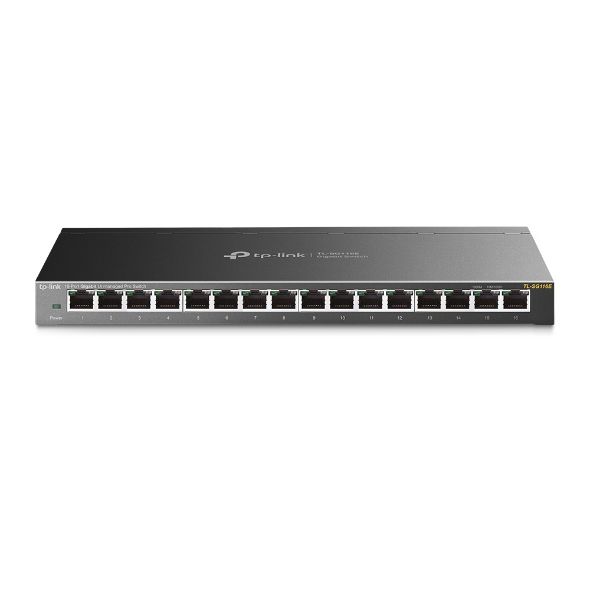 TP-Link TL-SG116E - 16-Port Gigabit Ethernet Switch - Unmanaged - L2 - Black