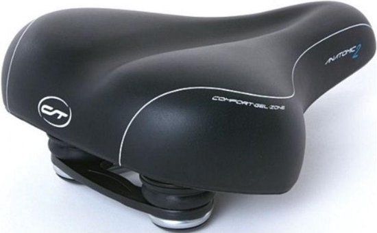 Contec City/Tour Fietszadel Anatomic 2 Heren - Zwart - Waterdicht
