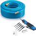 Deuba Ensemble d'air comprimé - Tuyau et scie sabre - 20m 15 bar Bleu