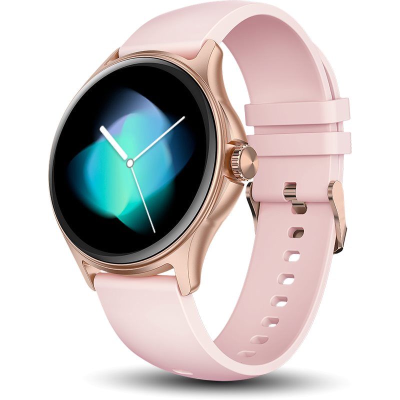 Niceboy Uhr Pixel 2 rosa / Smartwatch / 1,38\" IPS / IP67 / BT 5.3 (46 mm, zonder simkaart)