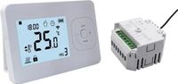 Thermostat sans fil programmable - Blanc - Puissance 1200W, conception compacte
