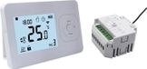 Thermostat sans fil programmable - Blanc - Puissance 1200W, conception compacte