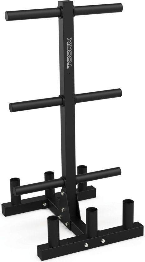 Toorx Professional RBV-B6 Verticaal Opbergrek - Zwart - Staal