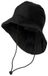 AGU Chapeau d'extérieur urbain - Chapeau imperméable, coupe-vent et respirant - Unisexe - Avec cordon de cou - Arrière allongé - Noir - S/M