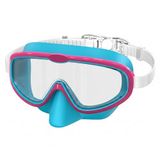 Seaflar T-BLPK Zwembril voor kinderen, anti-condens en uv, breed gezichtsveld, snelle pasvorm, siliconen afdichting, uniseks zwembril, 3-14 jaar