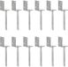 vidaXL Hekankers 12 stuks zilver 8x6x30 cm gegalvaniseerd staal
