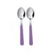 Excelsa Lepelset, Roestvrij Staal, Paars, 2 Stuks