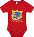 Bellatio Decorations Kerst baby rompertje - rood - diertjes - Merry Christmas - Kerst cadeau 92