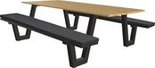 SenS-Line Lorenzo Picknicktafel 220cm Bruin Aluminium