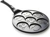 Retoo Pannenkoekenpan met Smiley Emoji Ø26 cm – Pancakes Pan – Gegoten Aluminium – Antiaanbaklaag – Crêpepan & Koekenpan