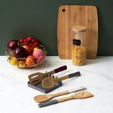 Cook Bamboe Houten Spatels - Licht Grijs - Set van 4