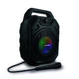 Metronic 477188 Bluetooth-luidspreker, krachtig, 45 W, draagbaar, ledlamp, USB-aansluiting, micro-SD, AUX-in, microfooningang, FM-radio, met ergonomische handgreep voor eenvoudig transport