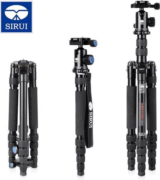 Sirui A-1005Y10 Tripod - Aluminium - 140cm - Black
