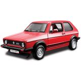 Bburago Volkswagen Golf - Modelauto - Schaal 1:32 - Rood