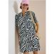 cecil Zebraprint Knielange jurk