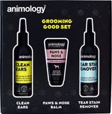Animology Grooming Good Set - Driedelige set 100, 50, 100 ml - Bevat: Clean Ears/ Dog Paws & Nose Balm/ Tear Stain Remover - Honden Verzorging - Bevat Vitamine E - Geschikt voor Gevoelige Huid/ Alle Vachttypes