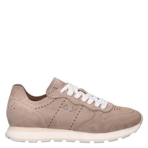 SUN68 Tom Raw Edge suède sneakers taupe