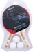 Engelhart Longfield Tafeltennisset 1 Ster – 2 Bats met 3 Kunststof Ballen – Recreatieve Set – Ping Pong