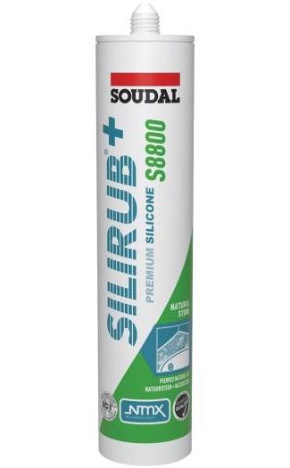 Soudal Silirub Plus S8800 Natuursteenkit Mat Zwart 300 ml