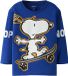 NAME IT - NMMASTAR SNOOPY LS NREG TOP SKY - Jongens - Lange mouwen shirts - Maat 104 - Katoen/Elastaan - Blauw