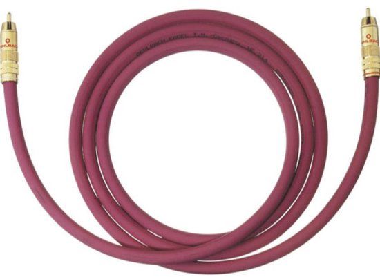 Oehlbach NF 214 Subwooferkabel - 8 Meter - Bordeaux Rood