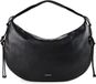 Coccinelle Leren schoudertas Thess Shoulder Bag Grained Leather Noir zwart