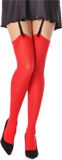 Bellivalini Dames Hold-Up Kousen - 60 Denier - Licht glanzend - Microvezel - Polyamide - BLV-FI-1007 - Rood - M-L