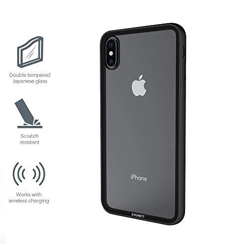 Cygnett Ozone iPhone Xs Max Screenprotector - Zwart, Transparant