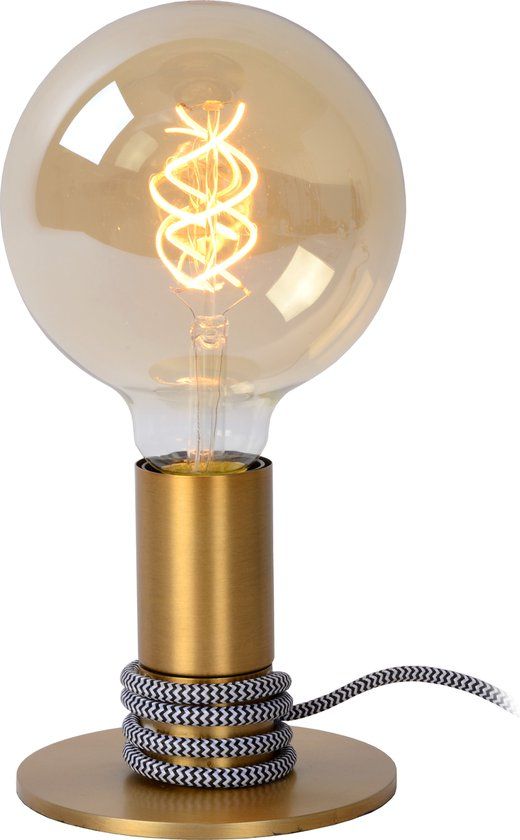 Lucide MARIT Tafellamp - 1xE27 - Mat Goud / Messing - Staal