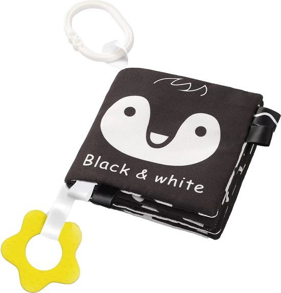 Babyono Black & White Zacht Buggyboekje 542