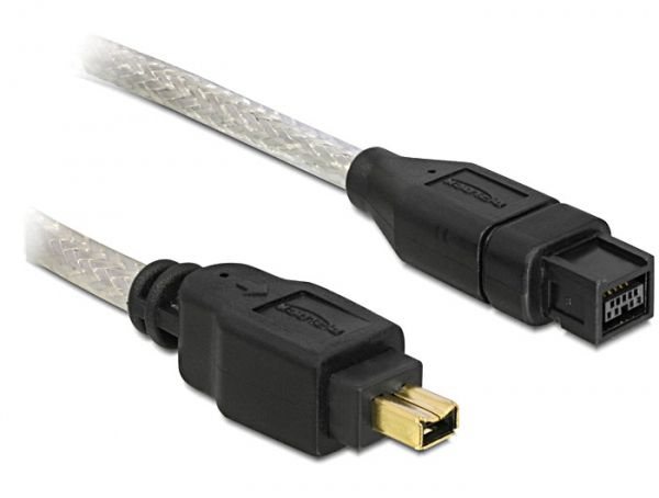 DeLOCK FireWire A/B - 1.0m - Grijs