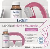 Evolsin® Anti-cellulite olie - Verzorgende Lichaamsolie - Snel Absorberend - 99% Natuurlijk - Inclusief Massageroller - 100 ml
