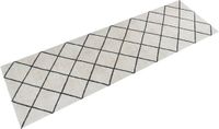 vidaXL Keukenmat, wasbaar, geblokt, 60x180 cm, fluweel