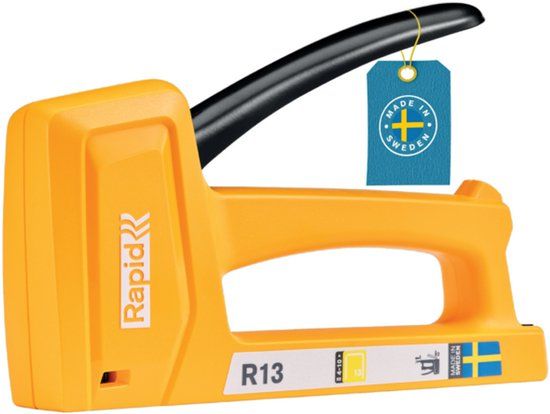 Rapid Esselte Business B.V. Rapid R13 - Handtacker - Ergonomisch - Kunststof/Staal - Geel