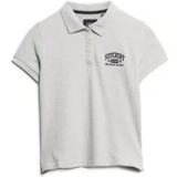 Superdry 90s Fitted Korte Mouw Poloshirt Beige S Vrouw