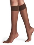 FALKE Pure Matt 20 DEN Kniekousen Dames Bruin - Maat 35-38