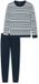 Schiesser Herenpyjama Pyjama Fashion Nightwear Multicolor Grijs - Maat 54