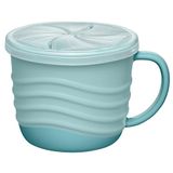 nip – 2-in-1 snackbox | Onbreekbare snackbeker met deksel voor baby's vanaf 9 maanden van meer dan 90% hernieuwbare grondstoffen, ergonomische drinkbeker en snackbox in één, 250 ml, blauw