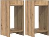 vidaXL Plantenstandaard 2 stuks Artisanaal eiken 30 x 30 x 60 cm