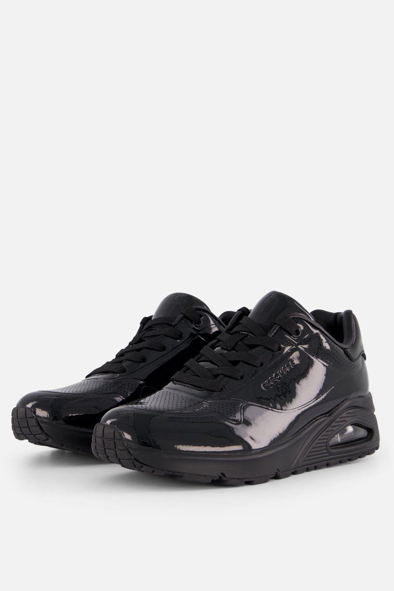 Skechers Uno - Shiny One Dames Sneakers - Zwart - Maat 39