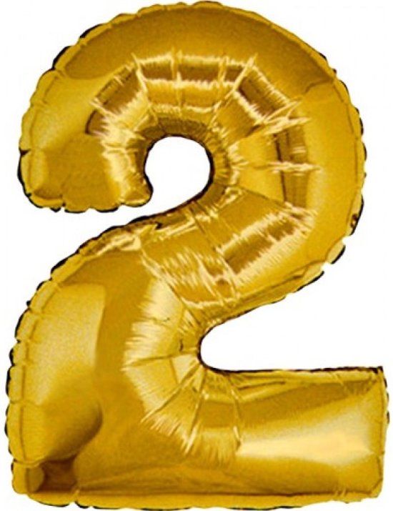 Cattex Folie MAXI ( 40inch) Cijfer - 2 - Goud