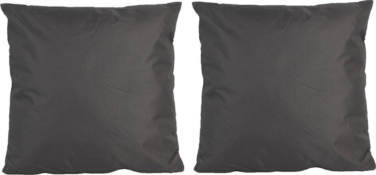 Anna's Collection - 8x 60x60cm Anthracite Grey Indoor/Outdoor Cushions