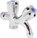 Bonfix Robinet double - Laiton - Chrome