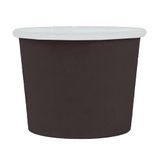 50 Zwart Karton 50 stuks - kleine glazen 60 ml 210 + 18 Pe G/M2 Ø6,15/4,75 x 4,8 cm