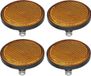 ProPlus Réflecteur - set van 4 - orange - 60mm - rond
