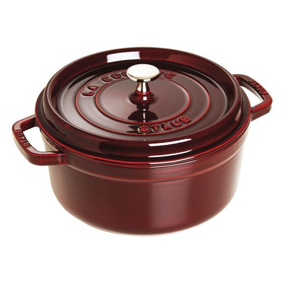 Staub Braadpan Cocotte Grenadine - ø 26 cm / 5.2 liter - Rood - Gietijzer