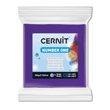 Cernit CE0900250900C - Block modelleermassa (polymeer) NUMBER ONE, ovenhardend, direct te gebruiken, 250 g, ideaal voor doe-het-zelf, sieraden en figuren, voor beginners en hobbykunstenaars, paars, 1