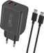 Siltcon USB C Adapter 45W & USB-A 18W - Snellader - Inclusief 2 Meter USB-C Kabel