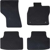 vidaXL - Tapis de sol en caoutchouc - 4 pièces - Noir - Convient pour Seat Leon (2020-)